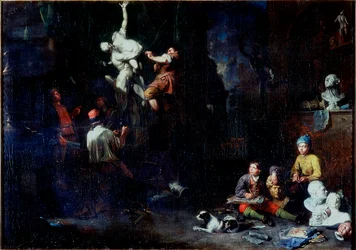 Ein Bildhaueratelier, 1706